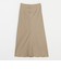 麻ブレンド バイアス マキシスカート