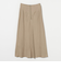 麻ブレンド バイアス マキシスカート