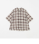 ＜6(ROKU)＞チェック オープンカラー ショートスリーブ シャツ