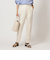［size SHORT/TALLあり］キチントボトムス タック スリム パンツ ホワイト