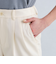 ［size SHORT/TALLあり］キチントボトムス タック スリム パンツ ホワイト