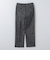 ＜6(ROKU)＞コットンレーヨン ネップ ベルト パンツ