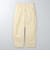 ＜6(ROKU)＞コットン バレル ベージュ パンツ