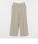 麻 ワイド ストレートパンツ