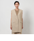 Vノーカラー ロングベスト