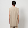 Vノーカラー ロングベスト