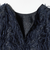 ヘアリー ラメ カットジャガード ブラウス