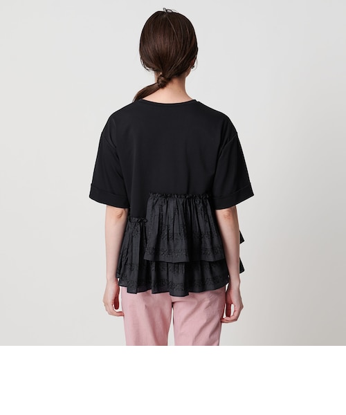 エンブロイダリープリーツ コンビ Tシャツ｜ユナイテッドアローズ