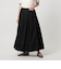 コットンシルク シルキータックフレアスカート - ウォッシャブル -