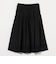 コットンシルク シルキータックフレアスカート - ウォッシャブル -