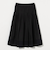 コットンシルク シルキータックフレアスカート - ウォッシャブル -