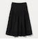 コットンシルク シルキータックフレアスカート - ウォッシャブル -