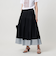 コットンシルク シルキータックフレアスカート - ウォッシャブル -