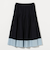 コットンシルク シルキータックフレアスカート - ウォッシャブル -