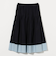 コットンシルク シルキータックフレアスカート - ウォッシャブル -