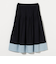 コットンシルク シルキータックフレアスカート - ウォッシャブル -