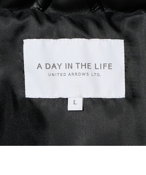 レザーライク スタンドカラー ブルゾン＜A DAY IN THE LIFE