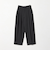 ポリエステルブレンド ワイドタック ベルトパンツ