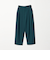 ポリエステルブレンド ワイドタック ベルトパンツ
