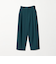 ポリエステルブレンド ワイドタック ベルトパンツ