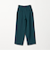 ポリエステルブレンド ワイドタック ベルトパンツ