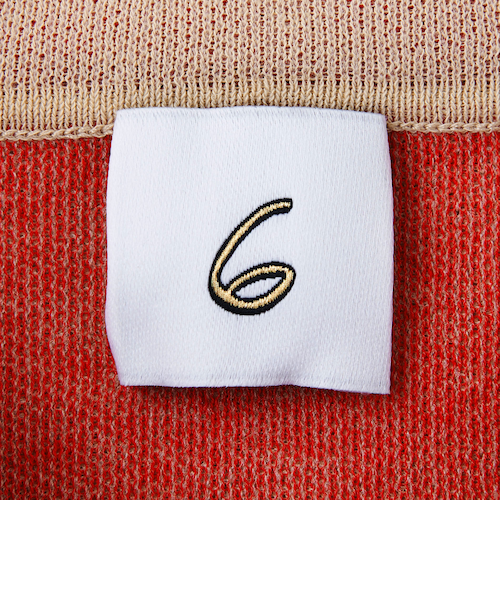 6(ROKU)＞カラーポイント ポロニット｜ユナイテッドアローズ