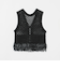 ポリエステル フリンジ ベスト -2WAY/ウォッシャブル-