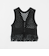 ポリエステル フリンジ ベスト -2WAY/ウォッシャブル-