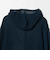 コットンポリエステル  ヘンリーネックフーディ ウォッシャブル