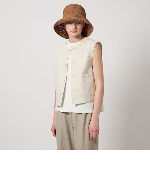 Steven Alan＞コットン レーヨン ノースリーブ プロオーバー