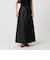 ポリエステルブレンド フレアロングスカート