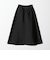 ポリエステルブレンド フレアロングスカート