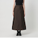 ポリエステルブレンド フレアロングスカート