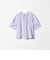 キュプラナイロン バックリボン ショートスリーブブラウス