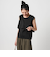 【Wardrobe DAILY MINIMAL】フリルレイヤード ノースリーブカットソー 接触冷感 吸水速乾