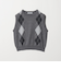 ウール アーガイル&ソリッドベスト