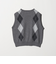 ウール アーガイル&ソリッドベスト