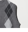ウール アーガイル&ソリッドベスト