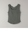 コットン フロントラウンド ブラタンクトップ