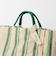 【別注】＜beej＞ストライプ 刺繍 トートバッグ -2WAY-