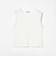 アイレット リブ クロップド ノースリーブ Tシャツ
