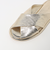 ＜Steven Alan＞メタリック クロス サンダル