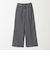 コットン ストライプワイドデニムパンツ