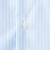 コットン シャドーストライプ クレリック ワイドカラー ドレスシャツ -イージーアイロン-