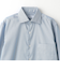 コットン ナローストライプ ショートワイドカラー ドレスシャツ -イージーアイロン-