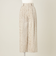 ＜conte＞ジャカード タック ワイドパンツ