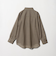 シアー レギュラーカラー ソリッドシャツ