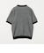 A+ マイクロパターン クルーネック ニット Tシャツ