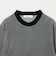 A+ マイクロパターン クルーネック ニット Tシャツ