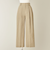 ＜conte＞ジャガード タック ワイドパンツ